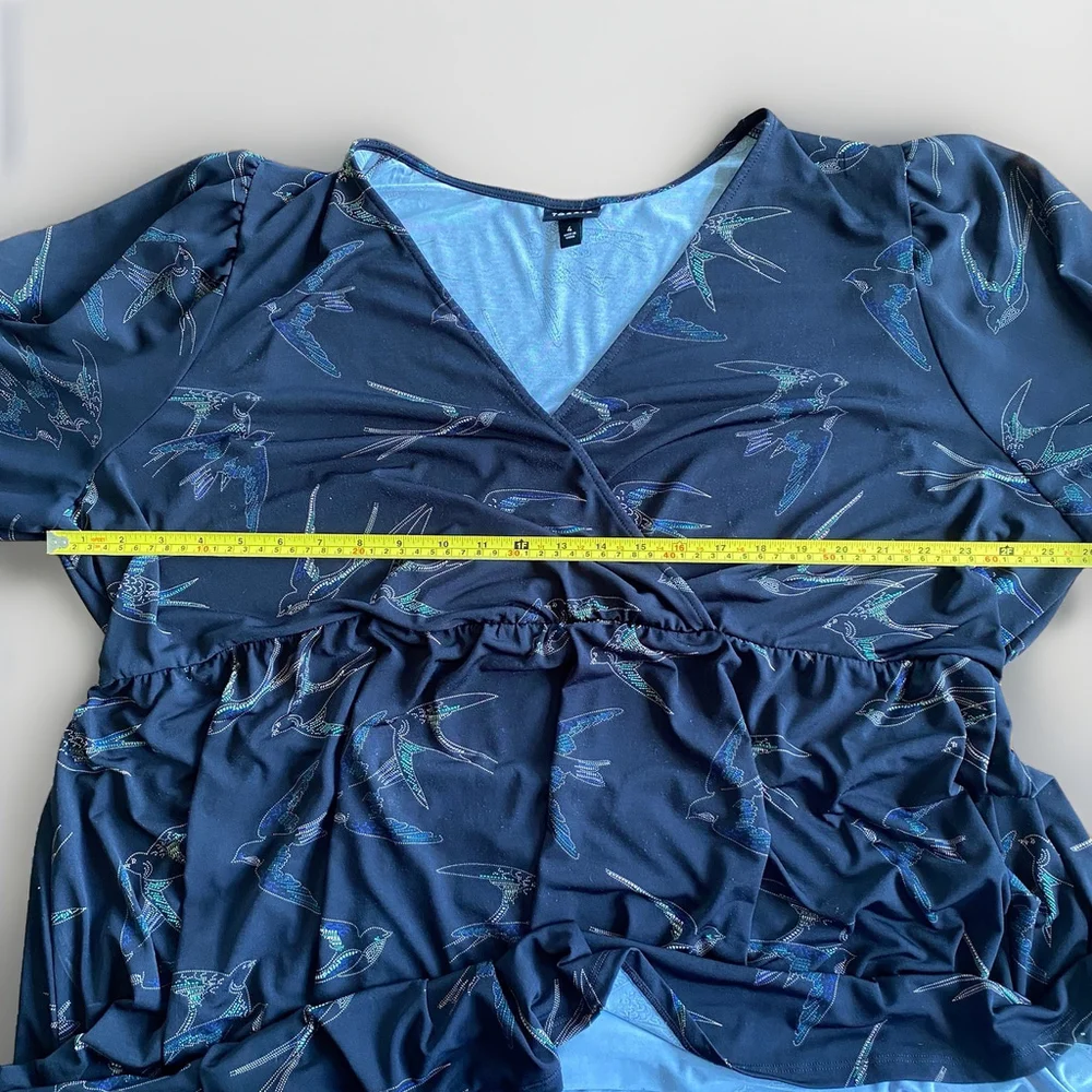 Torrid Mini Studio Knit Babydoll Dress With Long Sleeves Women’s Size 4 - Picture 5 of 8